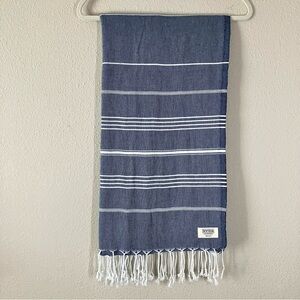 TEEMA Turkish Cotton Beach Towel Wrap The Navy Simple